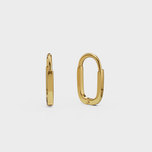 Oval Huggie Earring