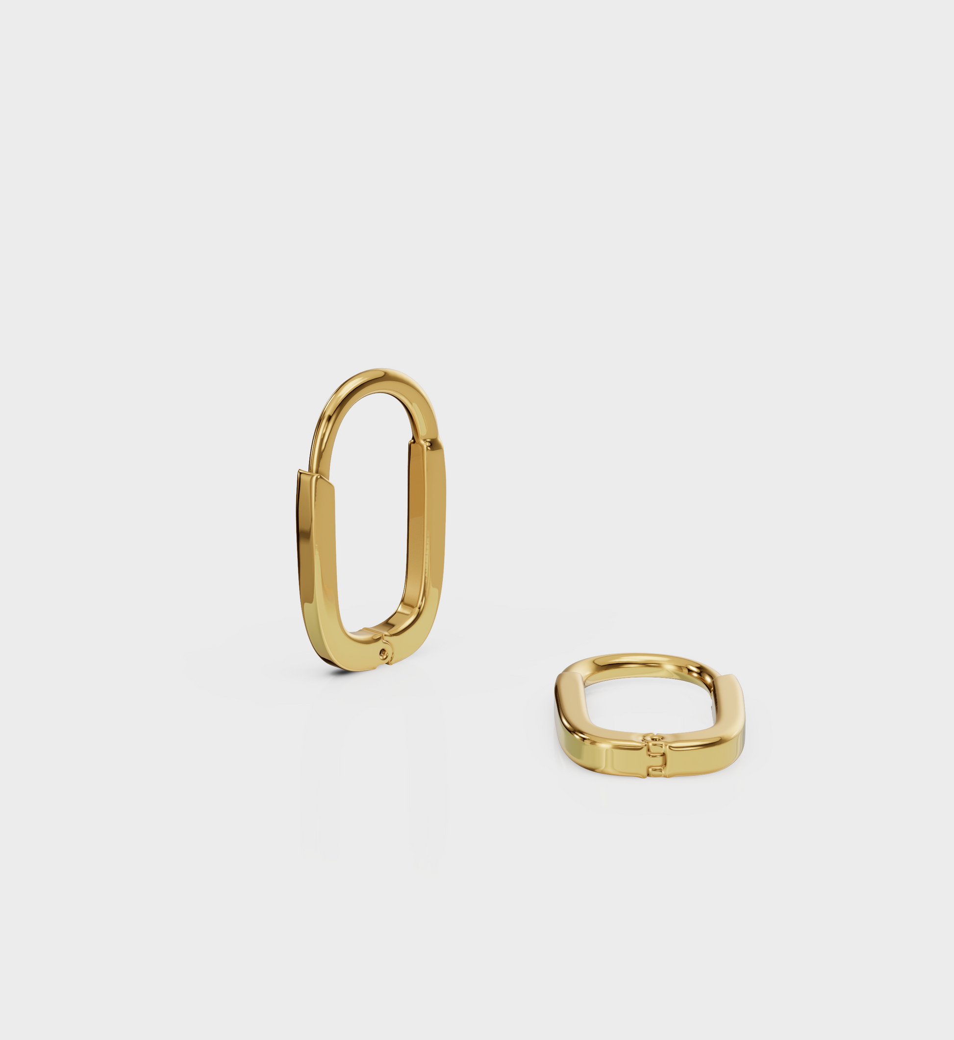 Oval Huggie Earring