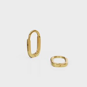 Oval Huggie Earring