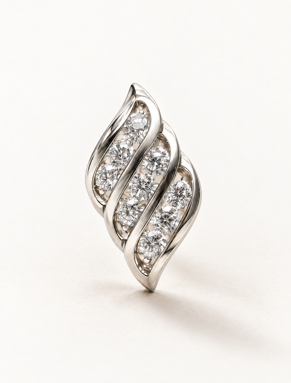 Pave Dome Charm
