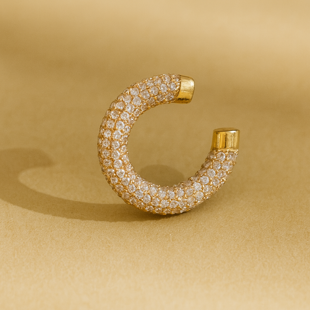 Pave Ear Cuff-Ear Cuffs-Anushka Jain Jewellery