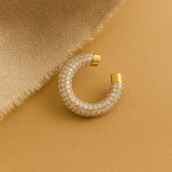 Pave Ear Cuff-Ear Cuffs-Anushka Jain Jewellery