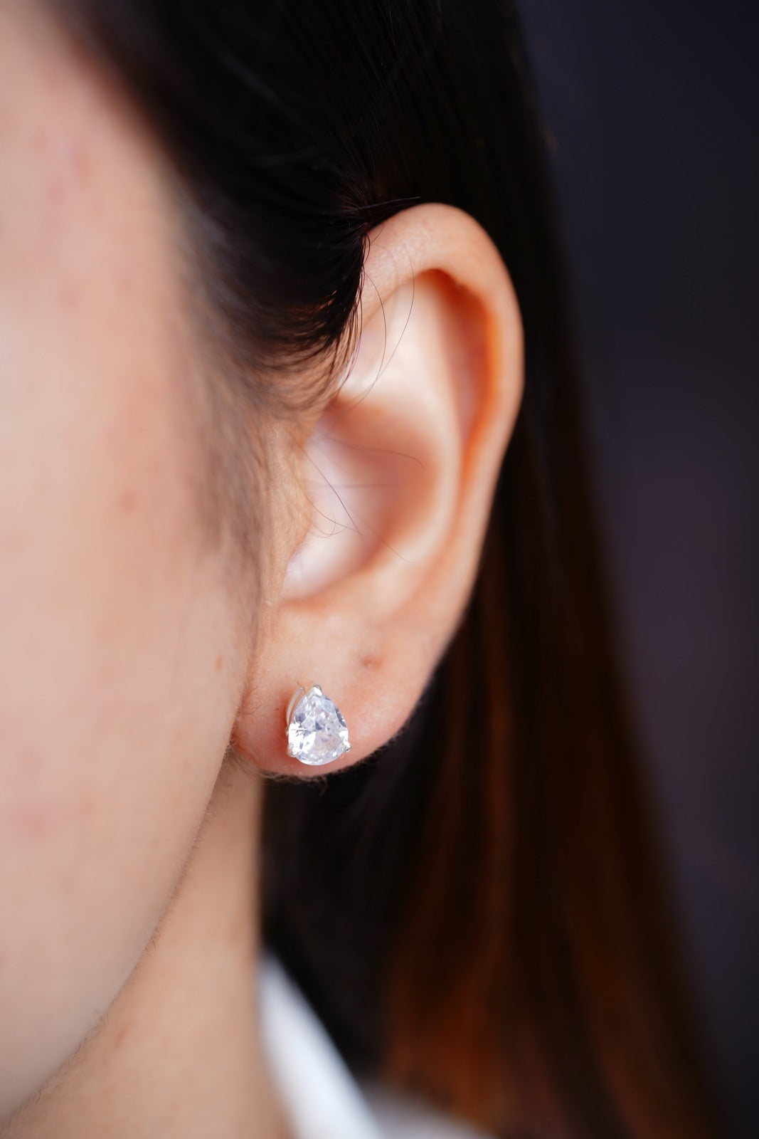 Pear Diamond Studs-Studs-Anushka Jain Jewellery