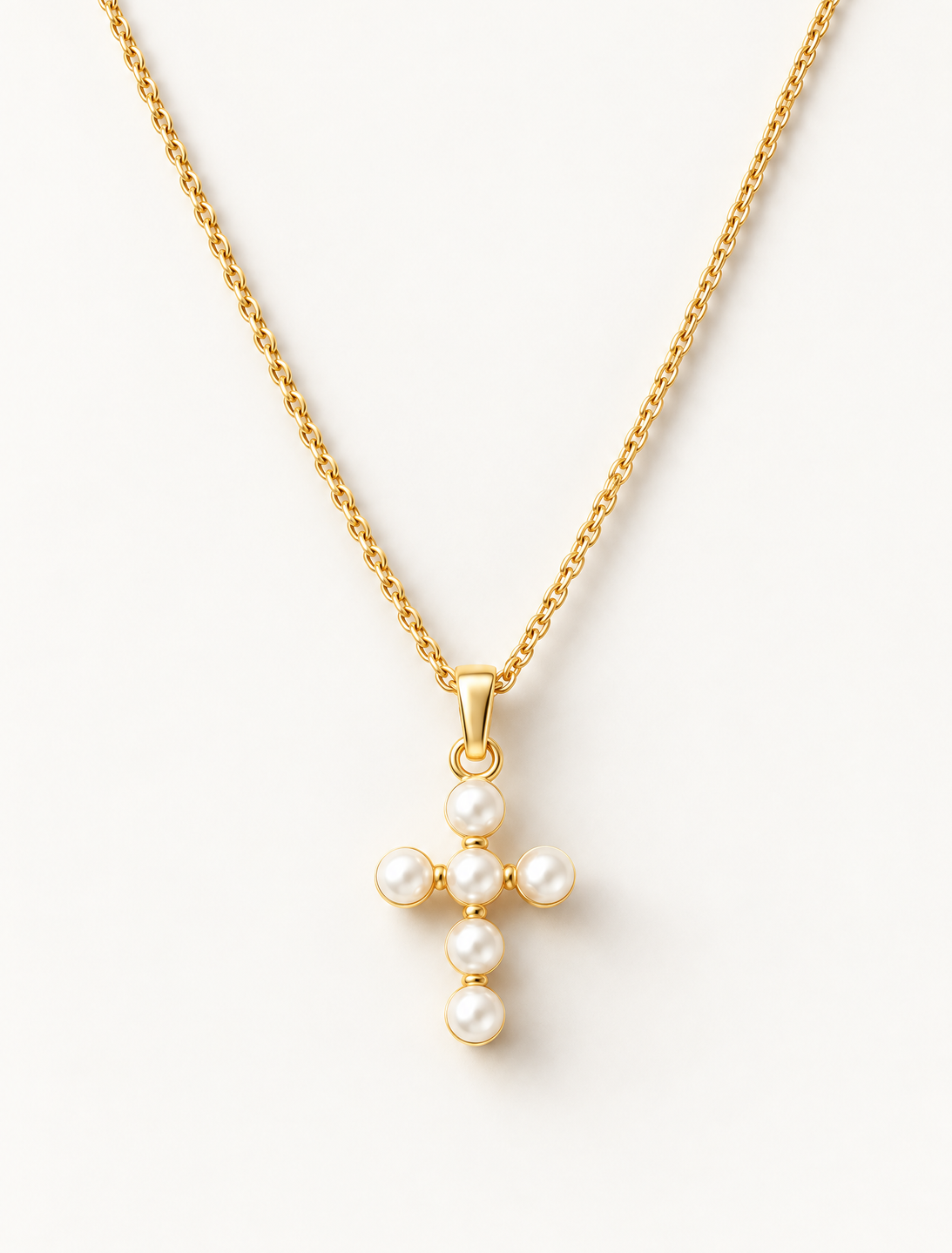 Pearl Cross Necklace