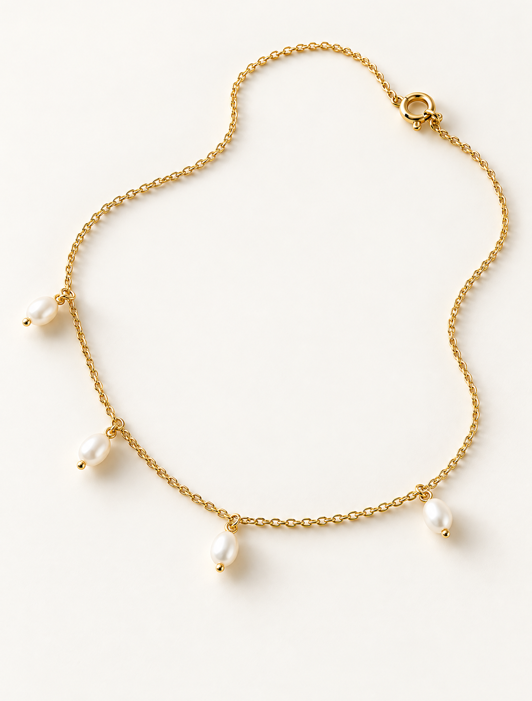 Pearl Tag Necklace