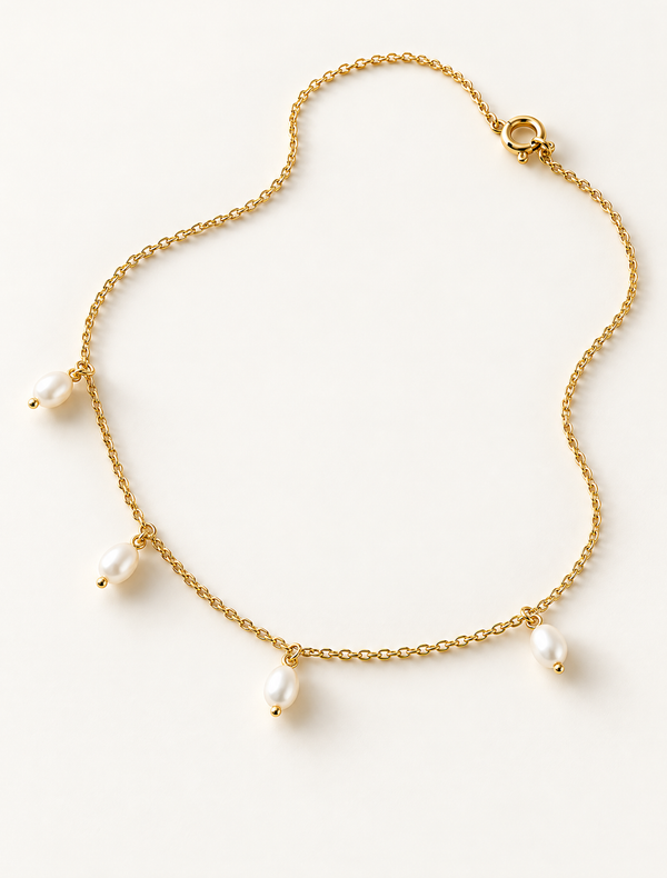 Pearl Tag Necklace