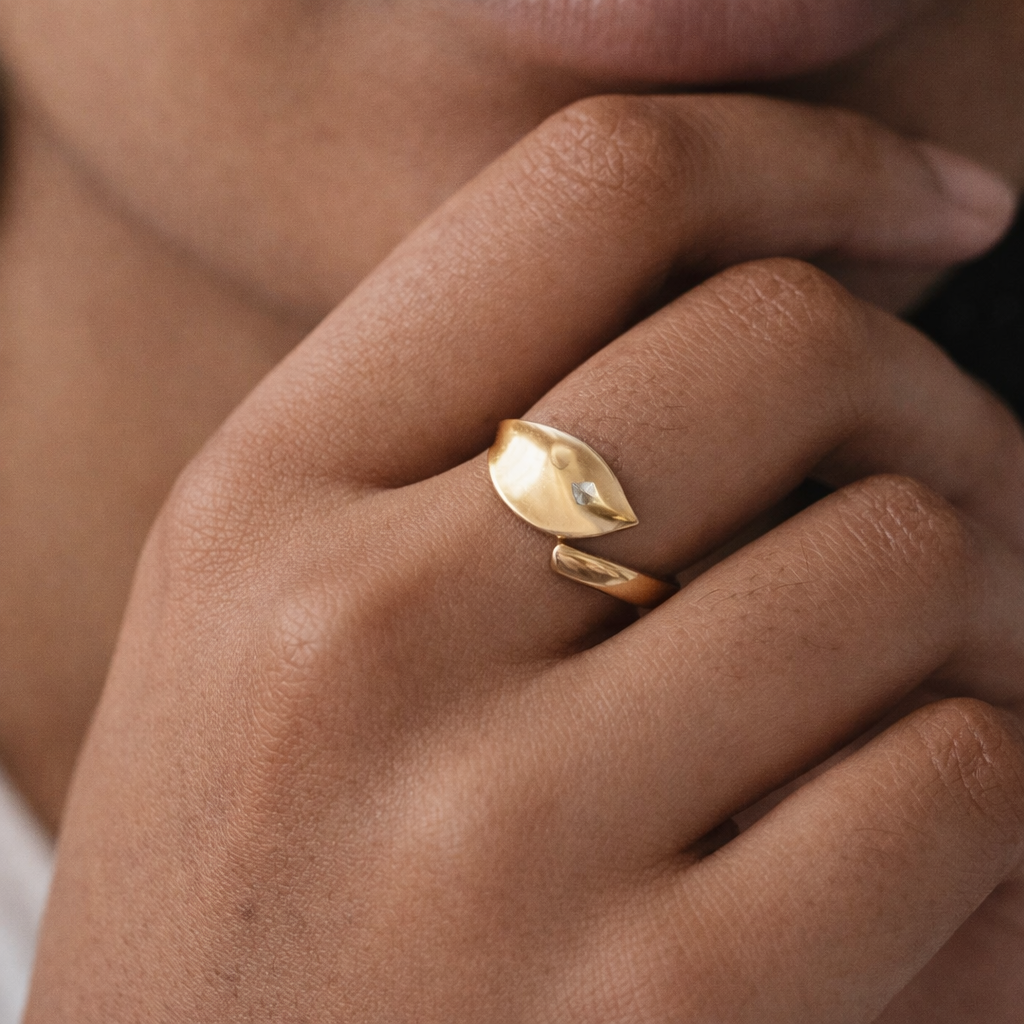 Petal Wrap Ring-Rings-Anushka Jain Jewellery