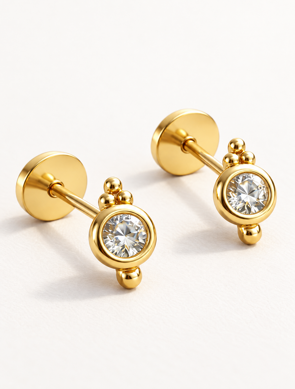 Petite Diamond Studs