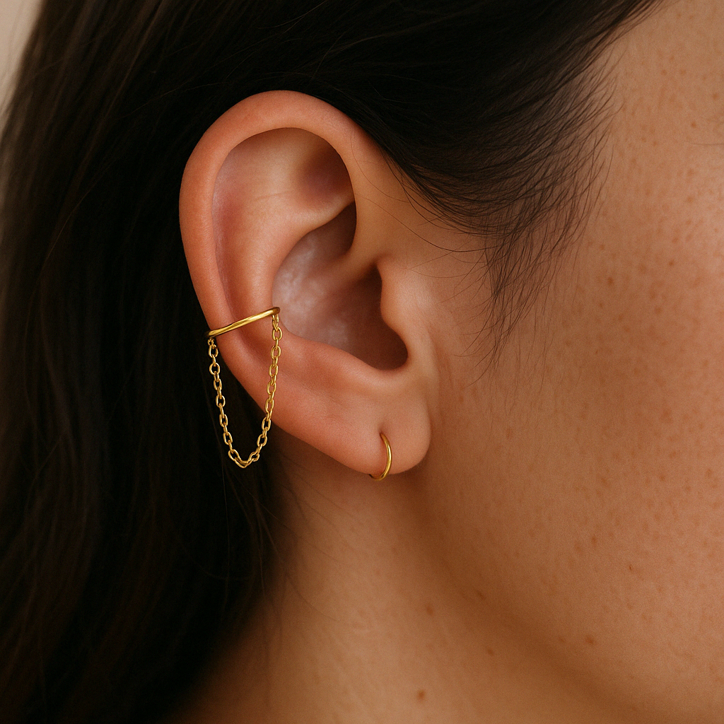 Petite Ear Cuff-Ear Cuffs-Gold Vermeil-Anushka Jain Jewellery