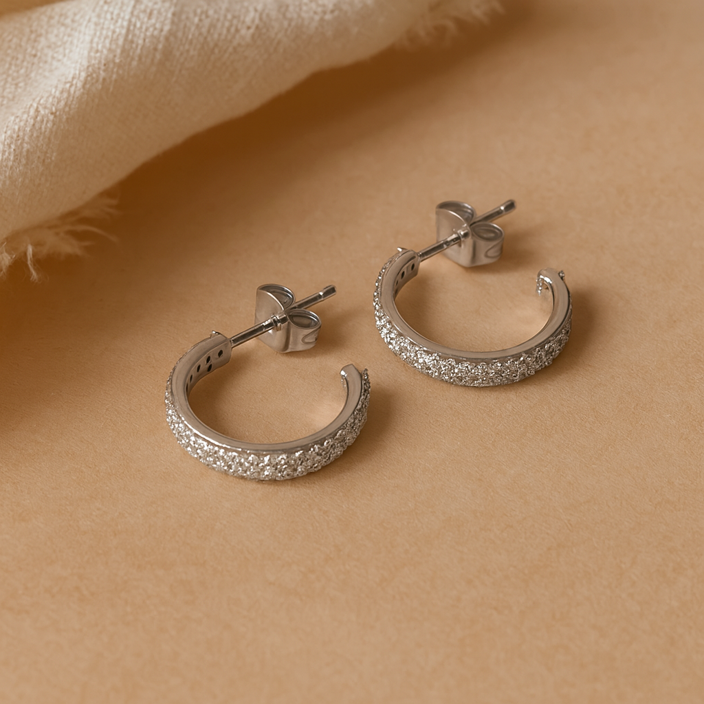 Petite Huggies-Huggie-Silver-Anushka Jain Jewellery