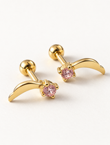 Pink Falling Studs