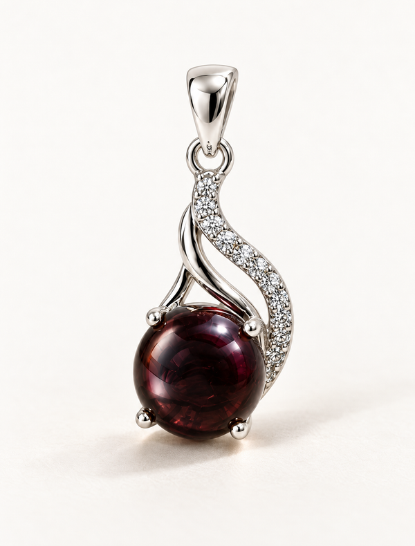 Pink Tourmaline Cluster Charm
