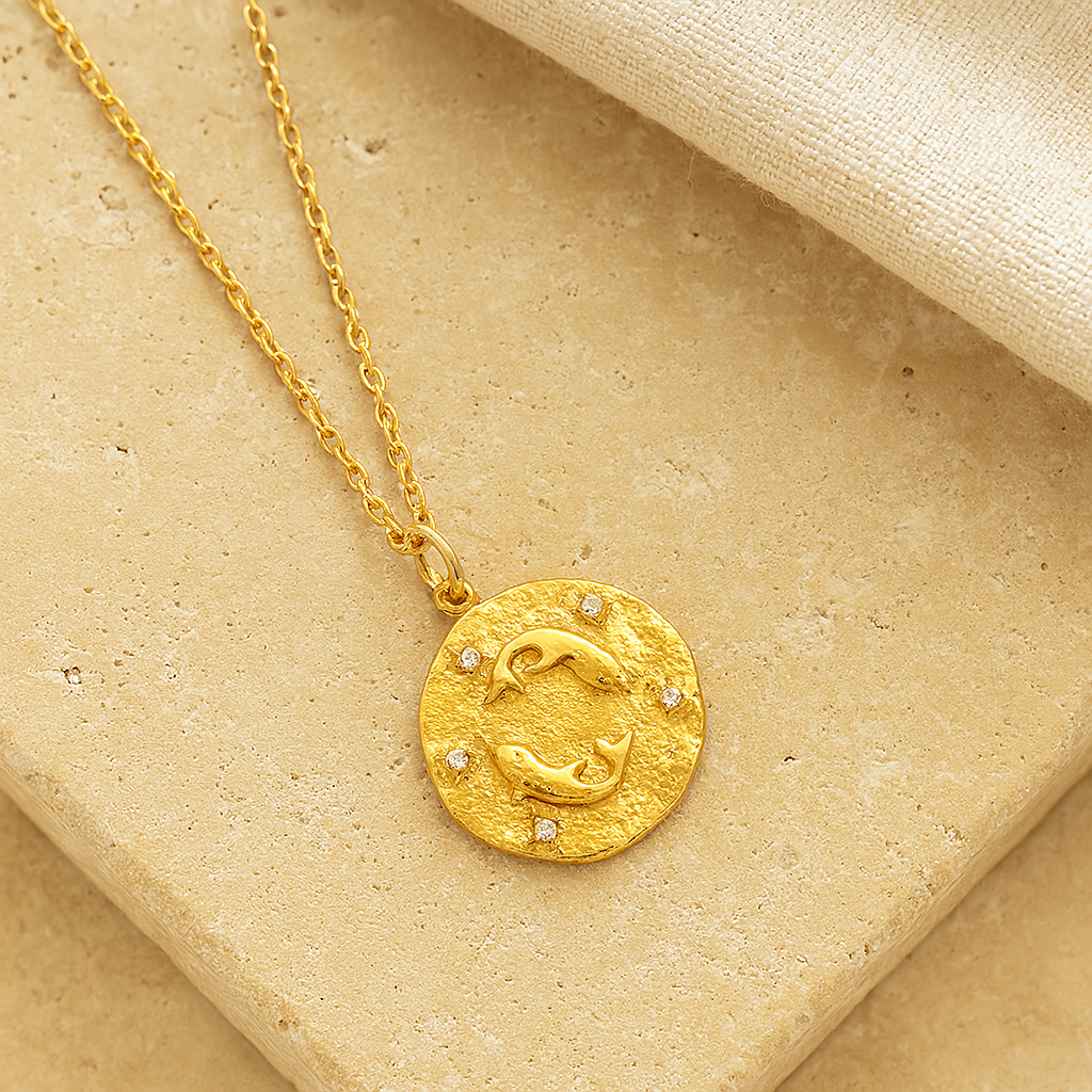Pisces Zodiac Necklace-Necklaces-Anushka Jain Jewellery