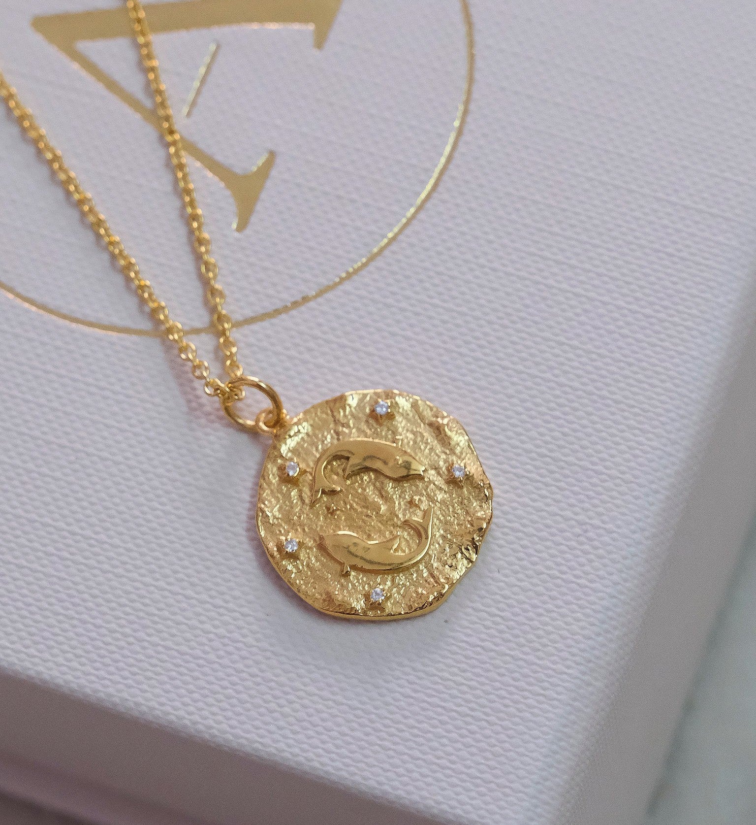 Pisces Zodiac Necklace-Necklaces-Anushka Jain Jewellery