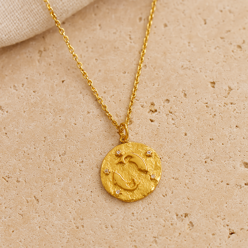 Pisces Zodiac Necklace-Necklaces-Anushka Jain Jewellery