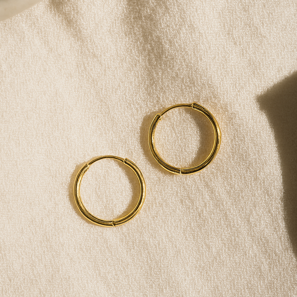 Plain Hoops-Huggie-Anushka Jain Jewellery