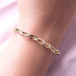 Textured Cuban Bracelet