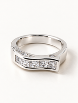 Princess Channel CZ Statement Ring