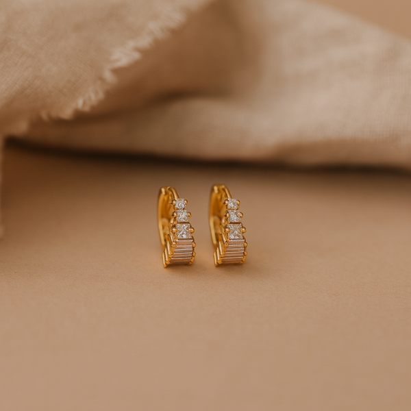 Princess Diamond Huggie-Anushka Jain Jewellery