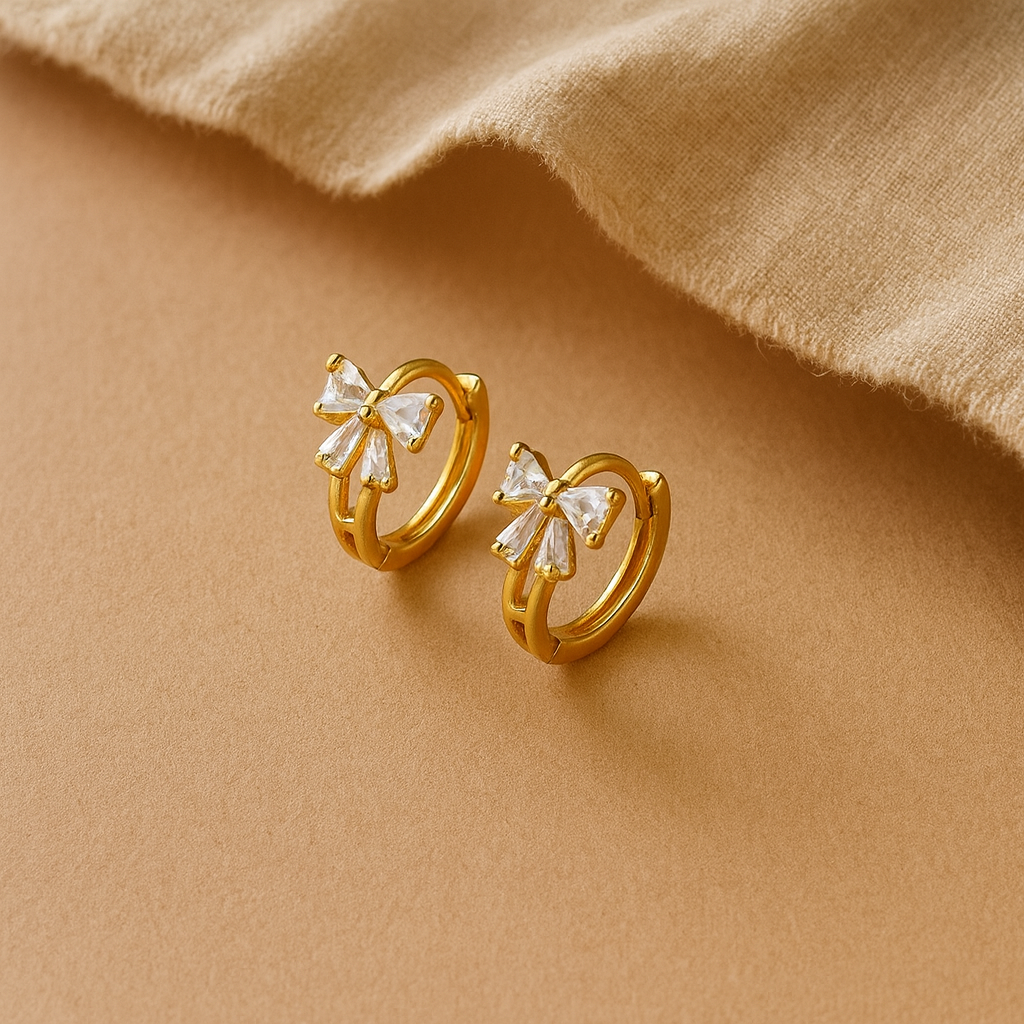 Queen Diamond Line Huggie-Anushka Jain Jewellery