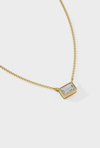 Rectangular Diamond Necklace