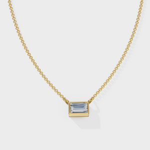 Rectangular Diamond Necklace