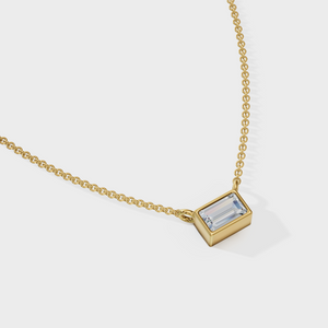 Rectangular Diamond Necklace