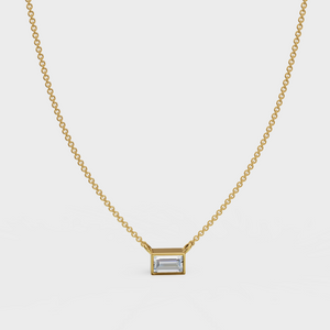 Rectangular Diamond Necklace