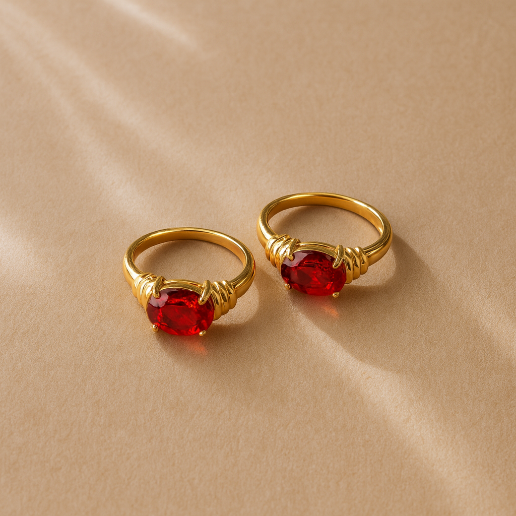 Red Royale Ring-Rings-Anushka Jain Jewellery