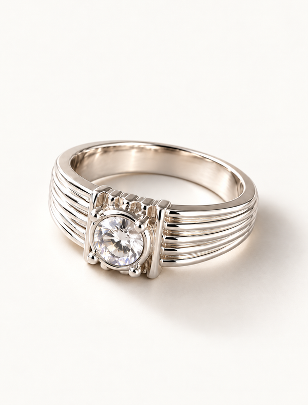 Regal Frame Solitaire Ring