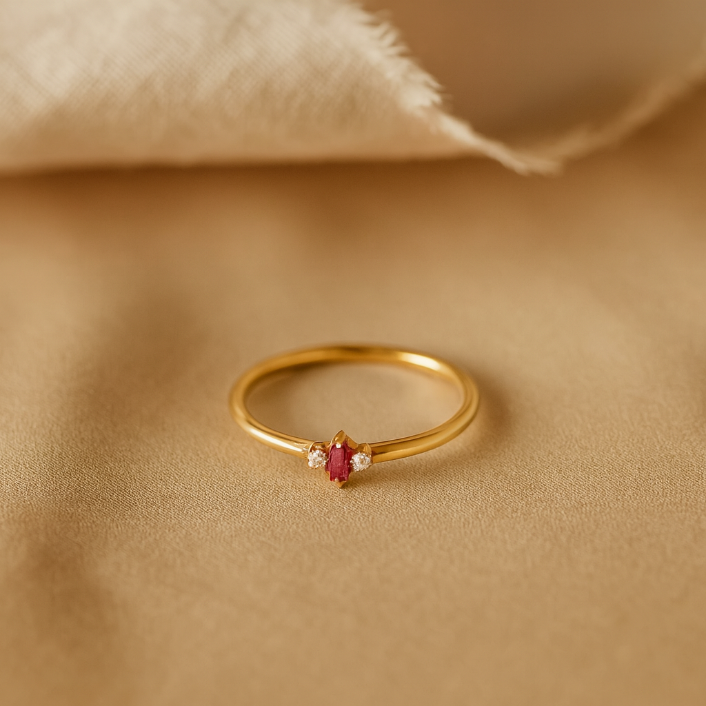 Rose Cascade Ring-Rings-Anushka Jain Jewellery