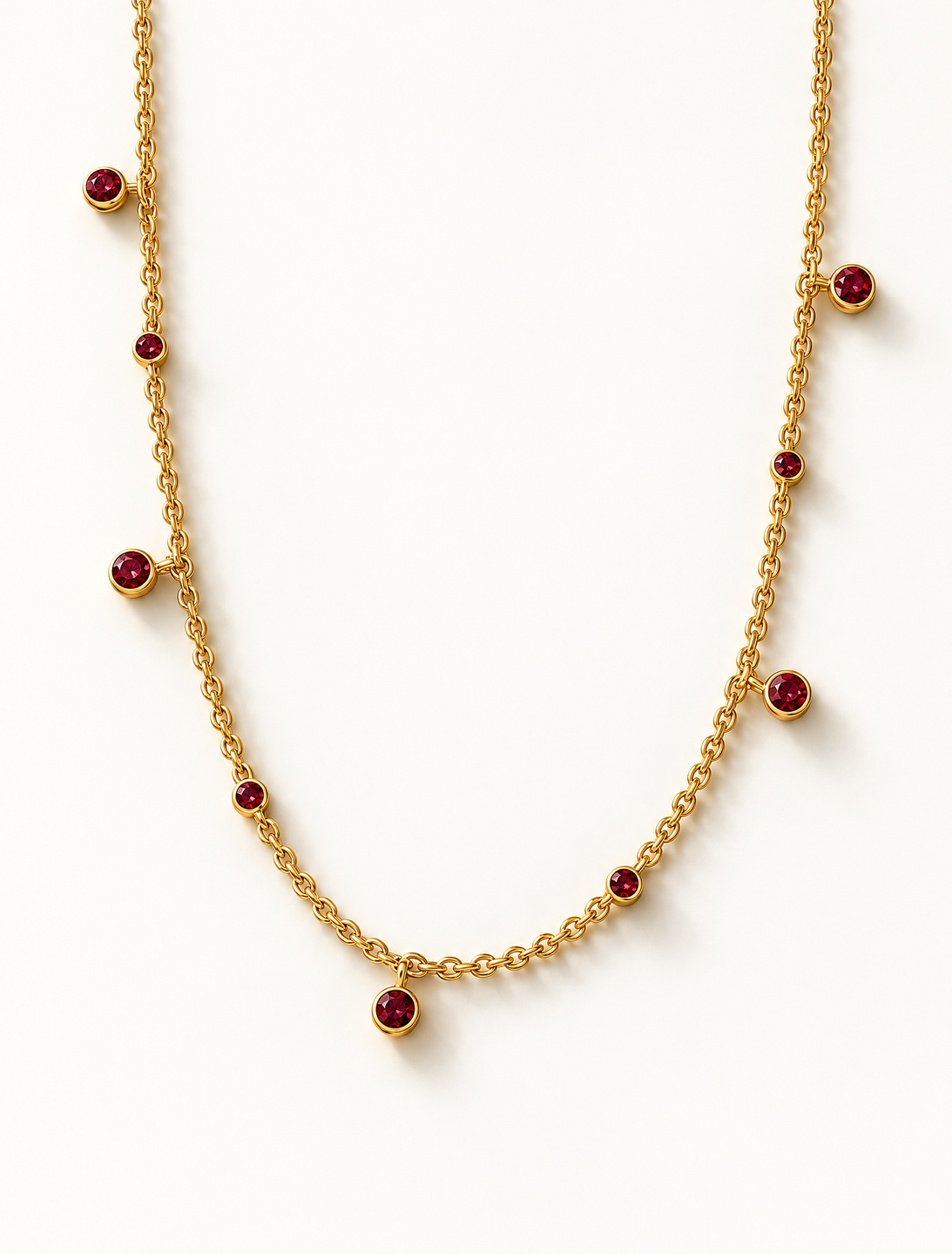 Ruby Drop Necklace