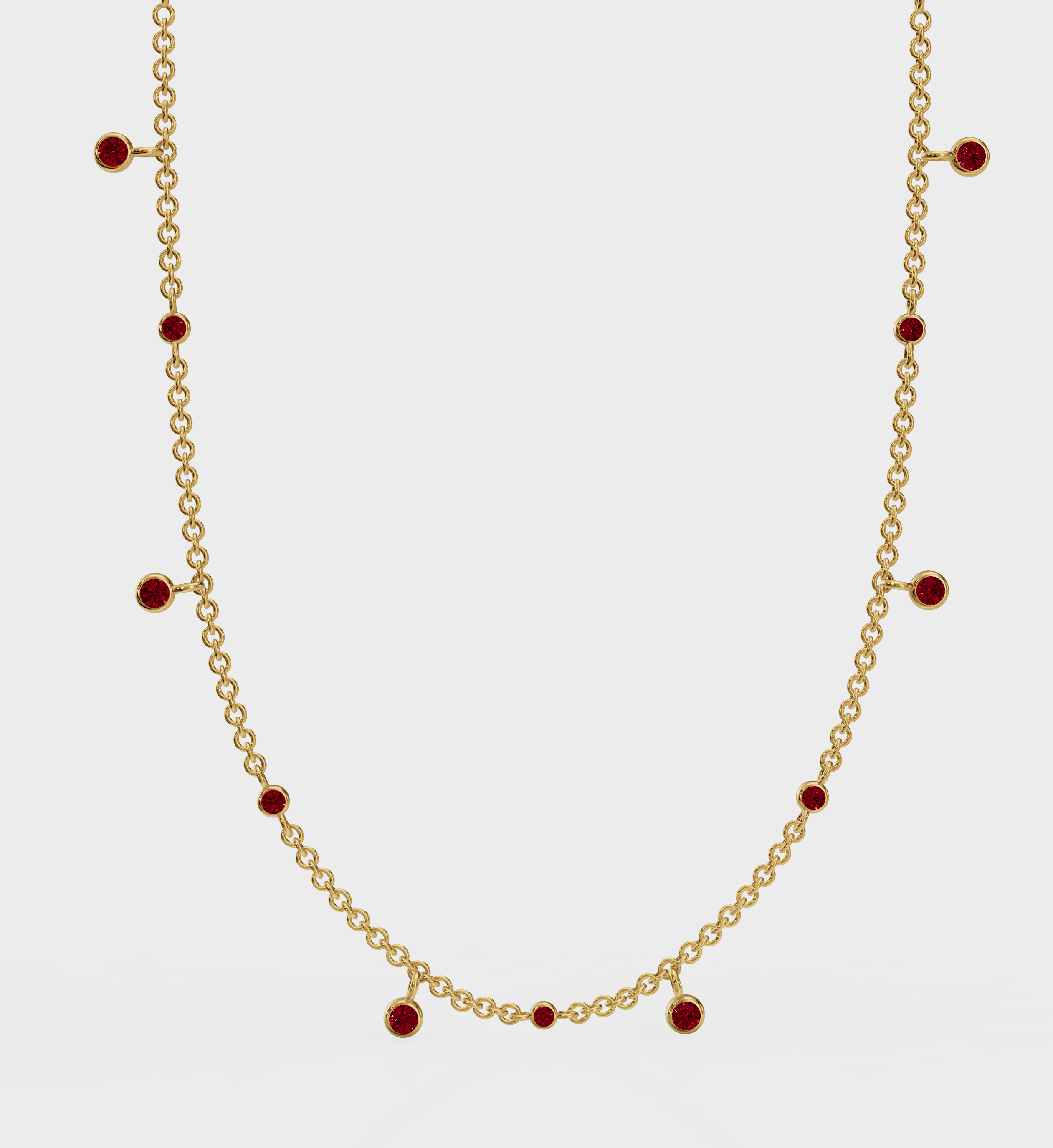 Ruby Drop Necklace-Pendants-Anushka Jain Jewellery