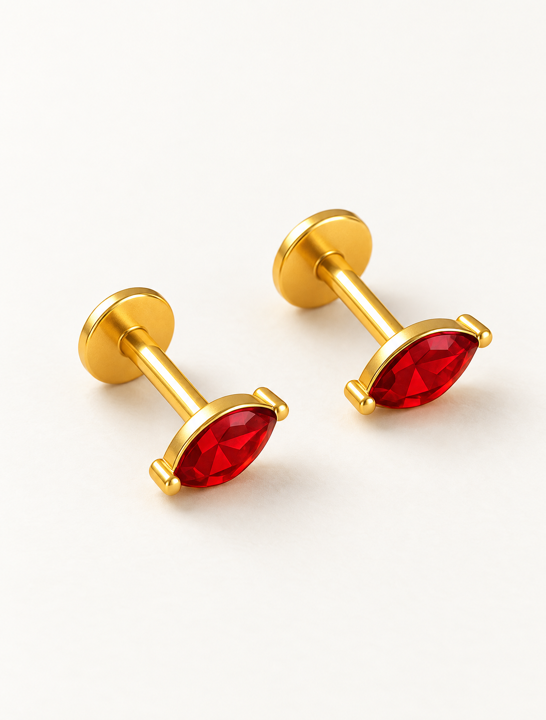 Ruby Marquise Studs