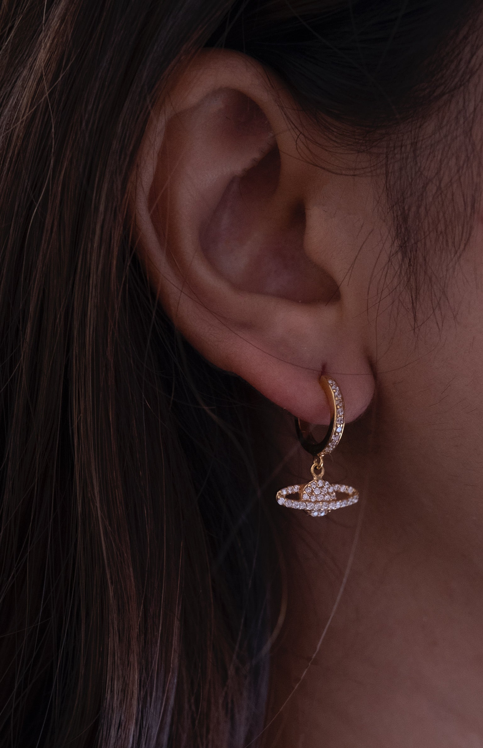 Saturnine Huggies-Huggie-Anushka Jain Jewellery