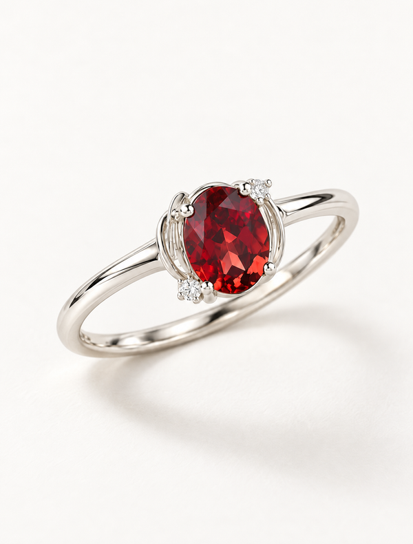 Scarlet Spark Ring