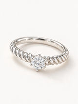 Selene Rope Solitaire Ring