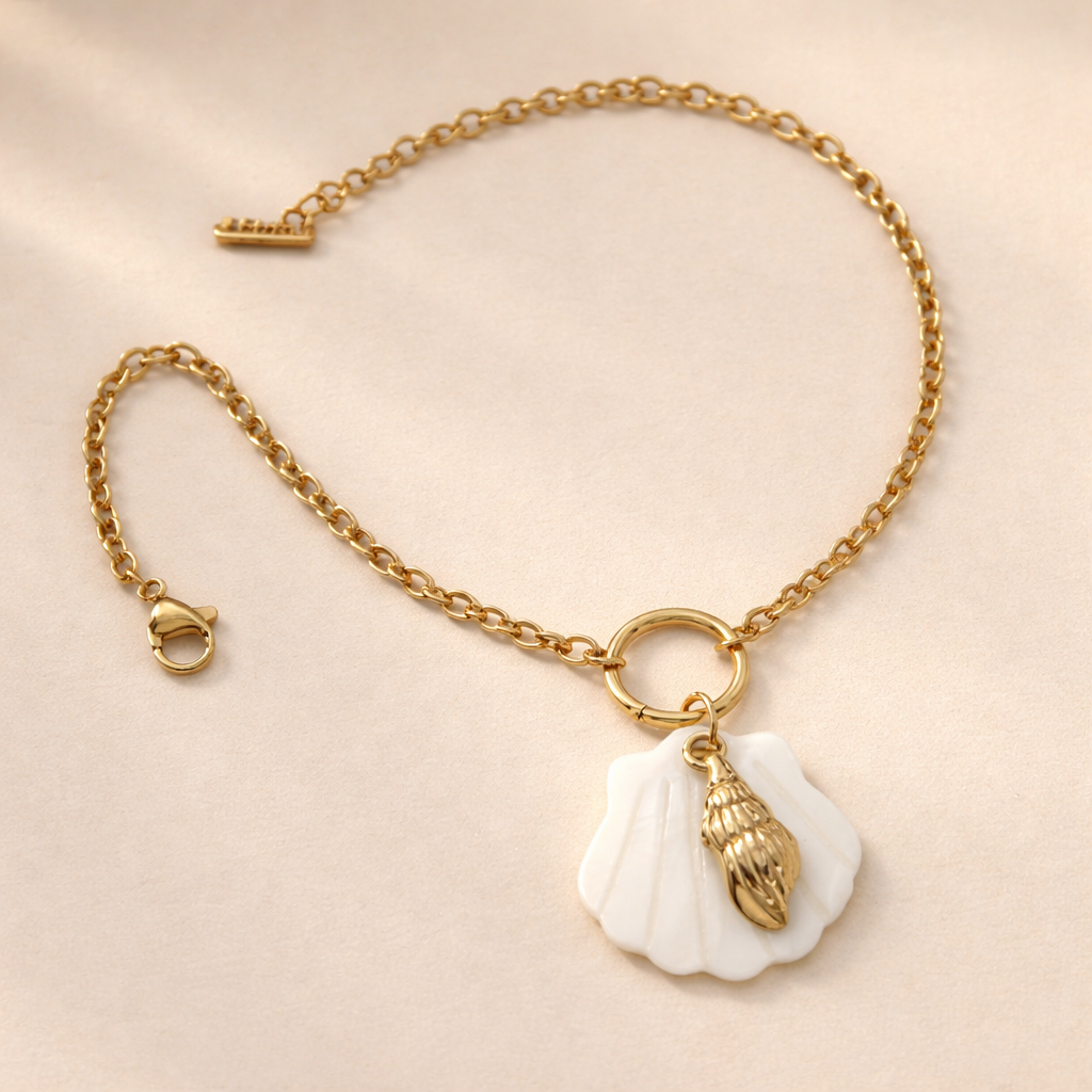 Shell Pearl Bracelet-Anushka Jain Jewellery