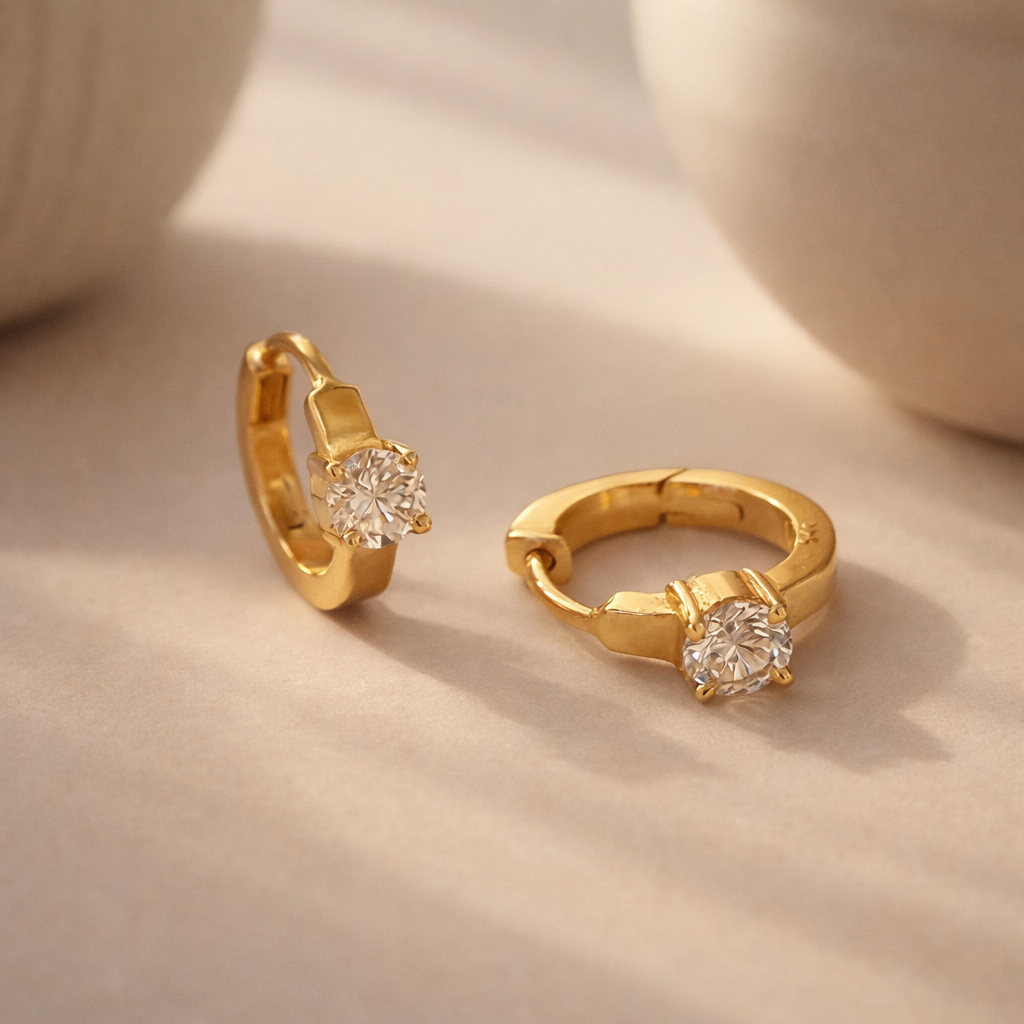 Single Diamond Huggie-Anushka Jain Jewellery