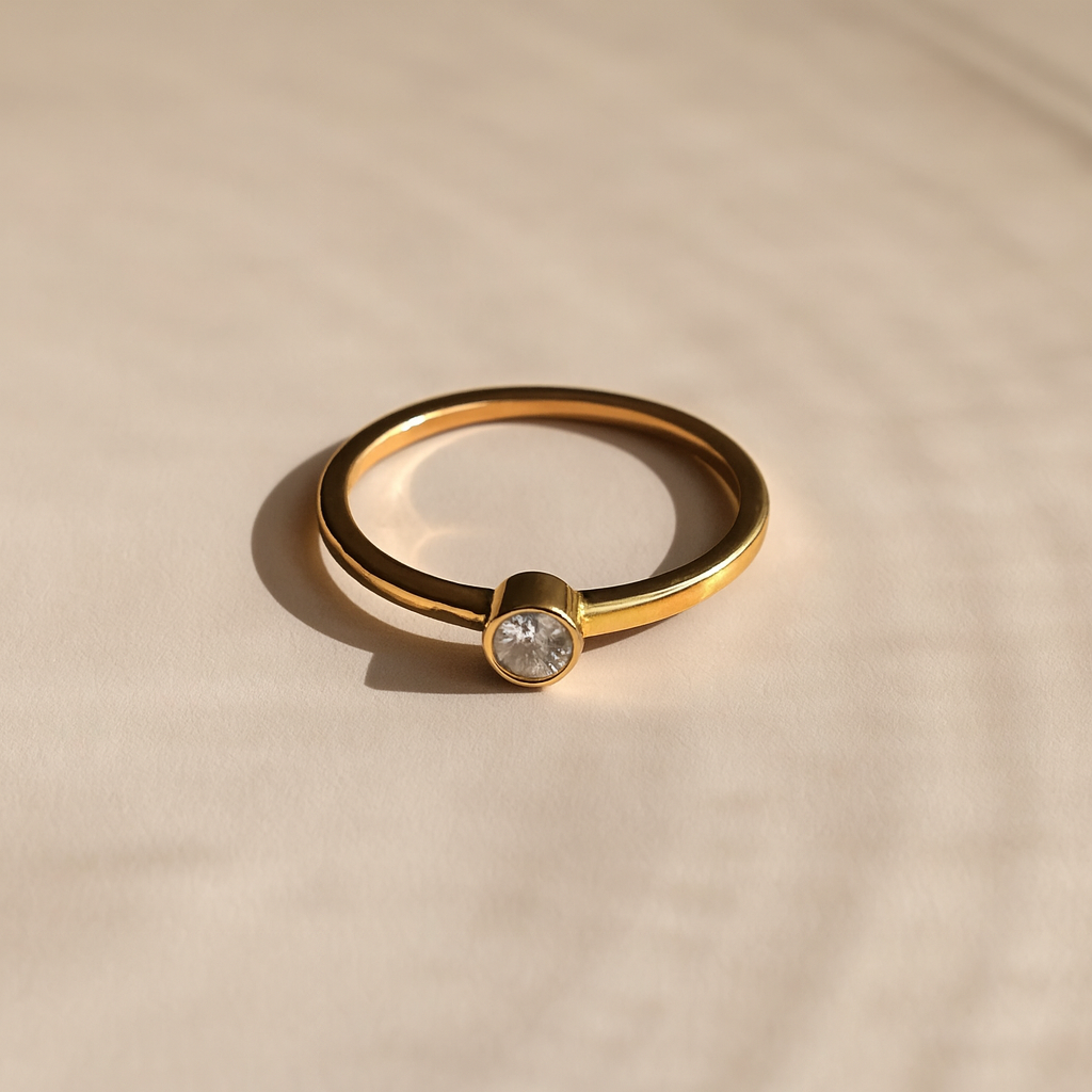 Single Diamond Ring-Rings-Anushka Jain Jewellery