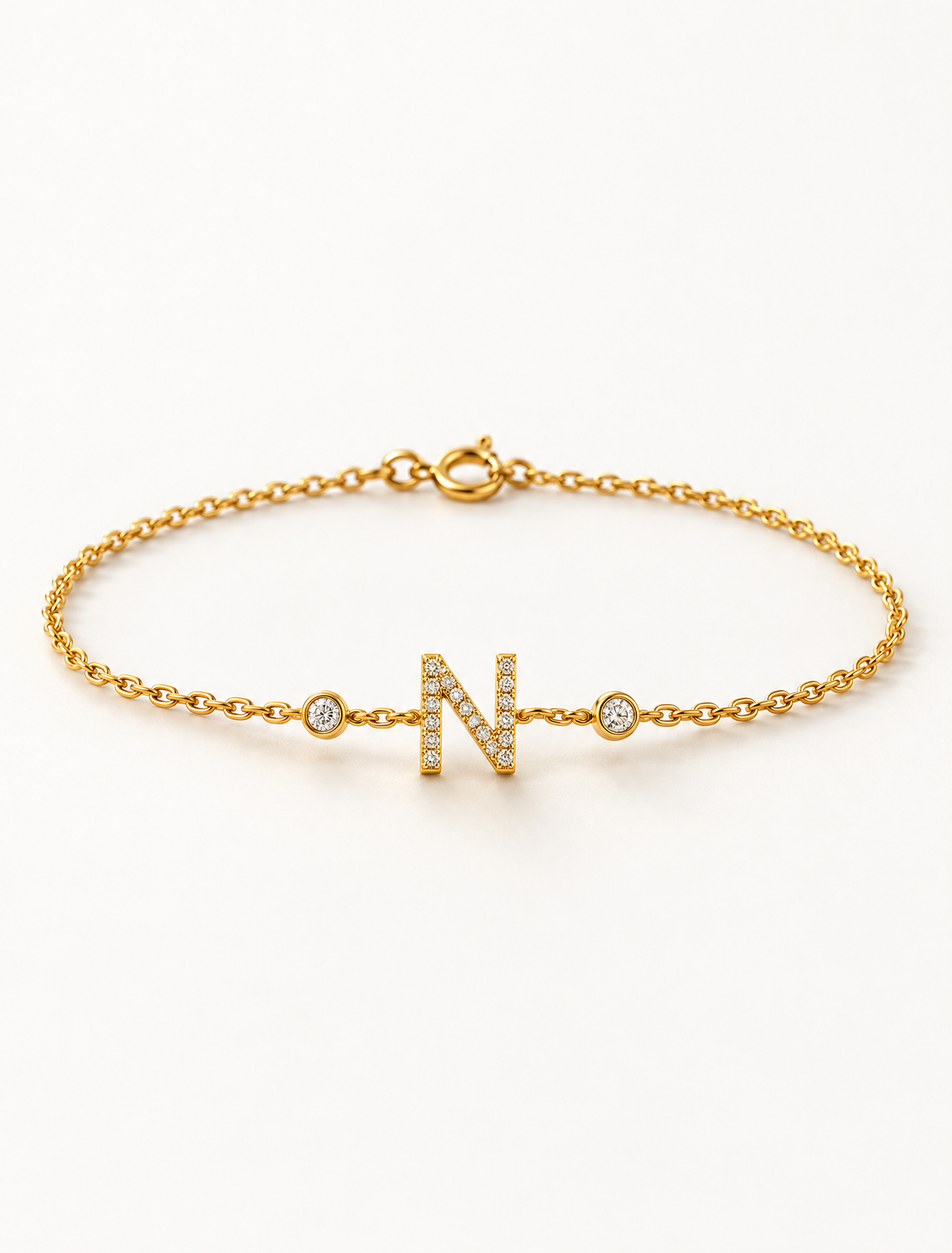 Single Letter Bracelet