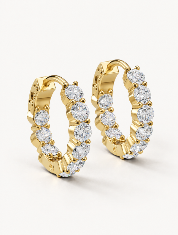 Small Round Hoop Earring