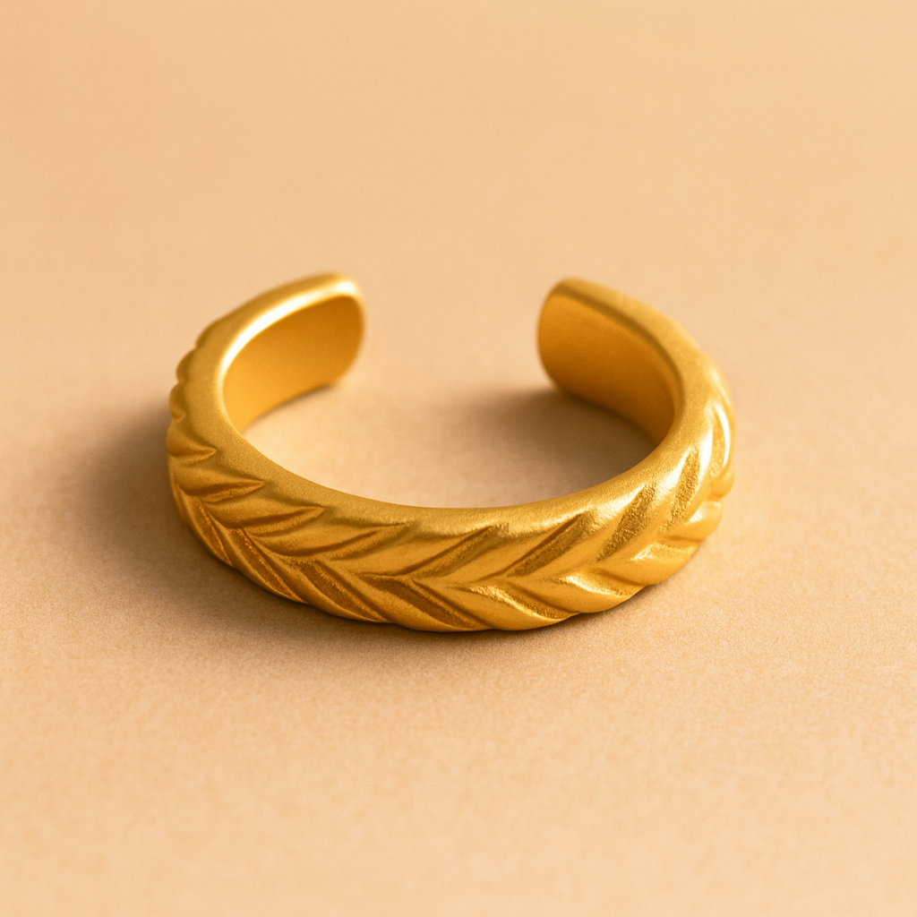 Solid Leaf Ear Cuff-Ear Cuffs-Anushka Jain Jewellery