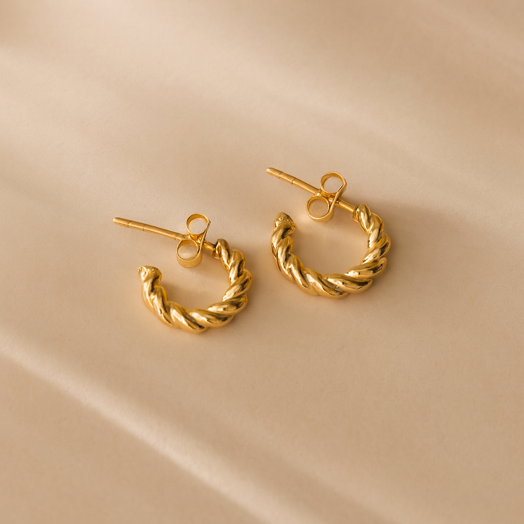 Spiral Hoops-Hoops-Anushka Jain Jewellery