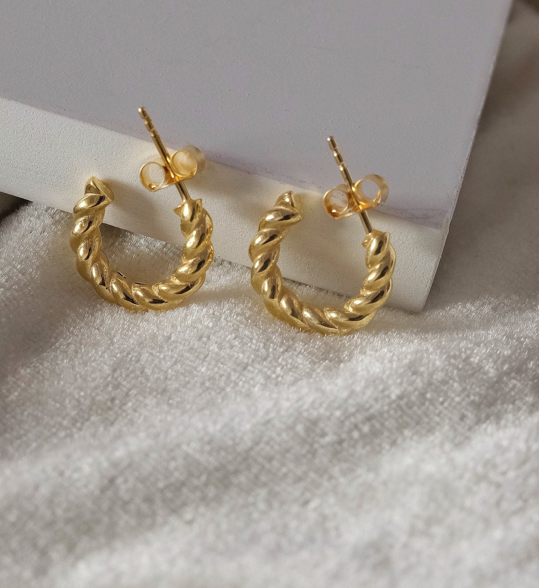 Spiral Hoops-Hoops-Anushka Jain Jewellery