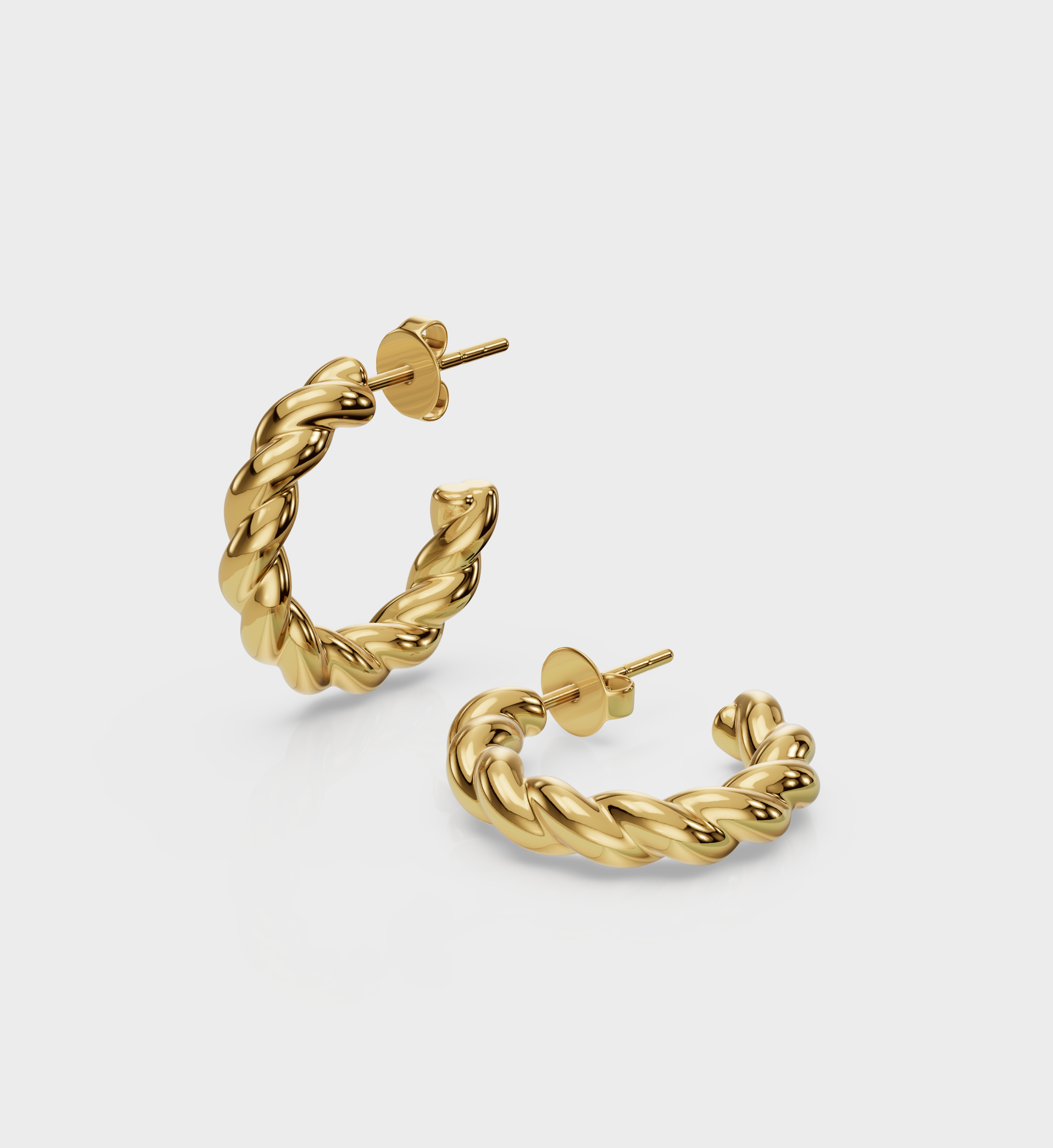 Spiral Hoops-Hoops-Anushka Jain Jewellery
