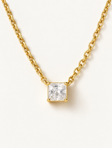 Square Diamond Necklace