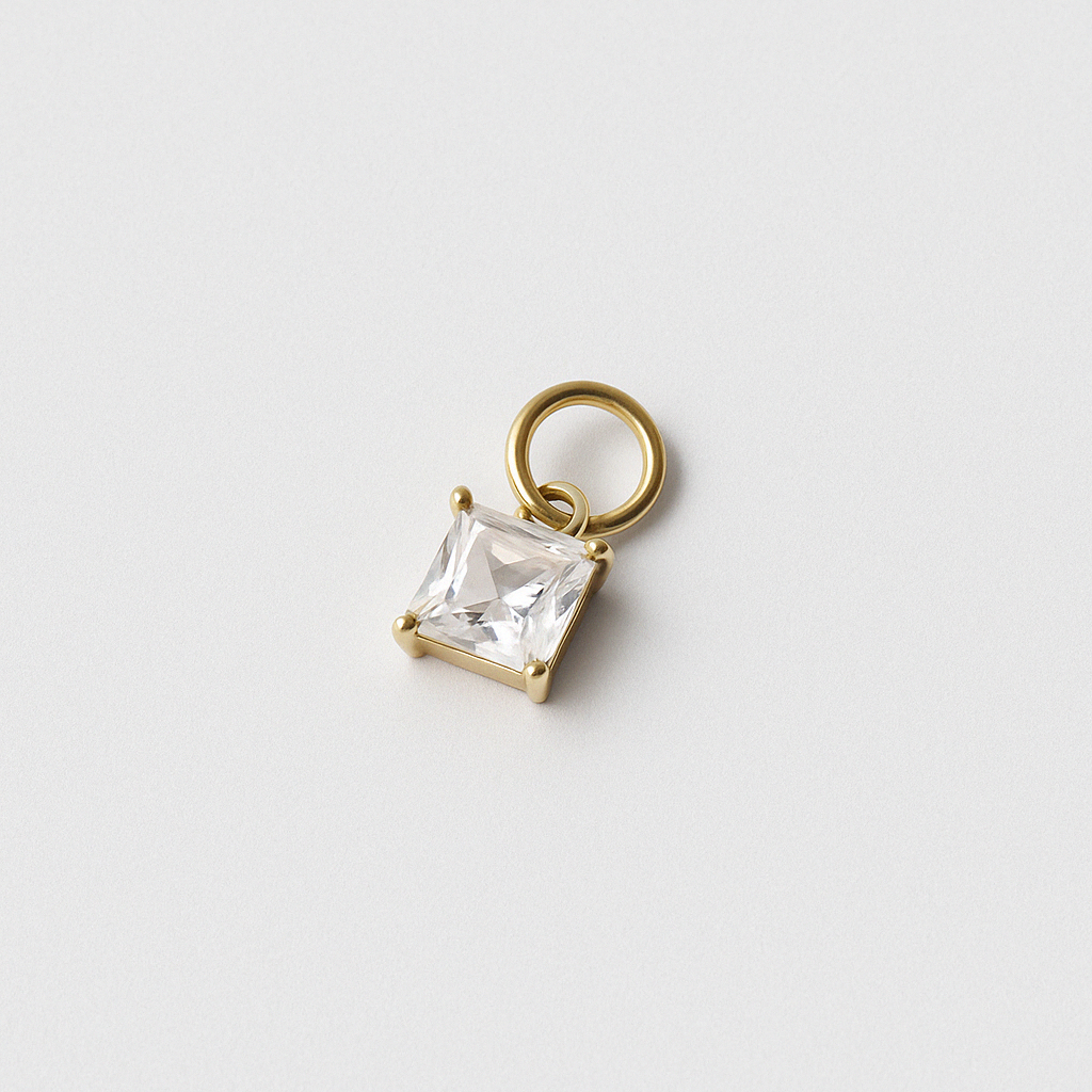 Square Drop Charm-Charms-Anushka Jain Jewellery