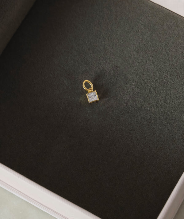 Square Drop Charm-Charms-Anushka Jain Jewellery