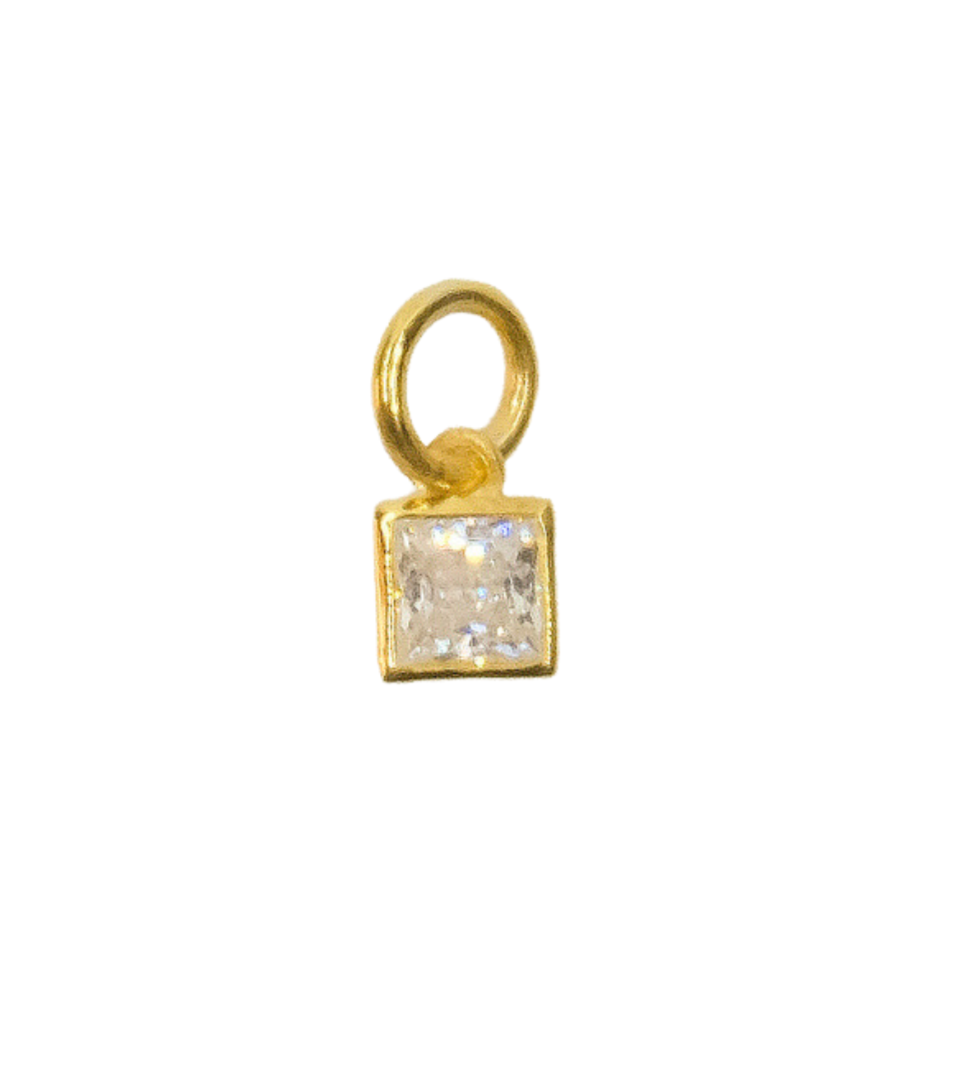 Square Drop Charm-Charms-Anushka Jain Jewellery